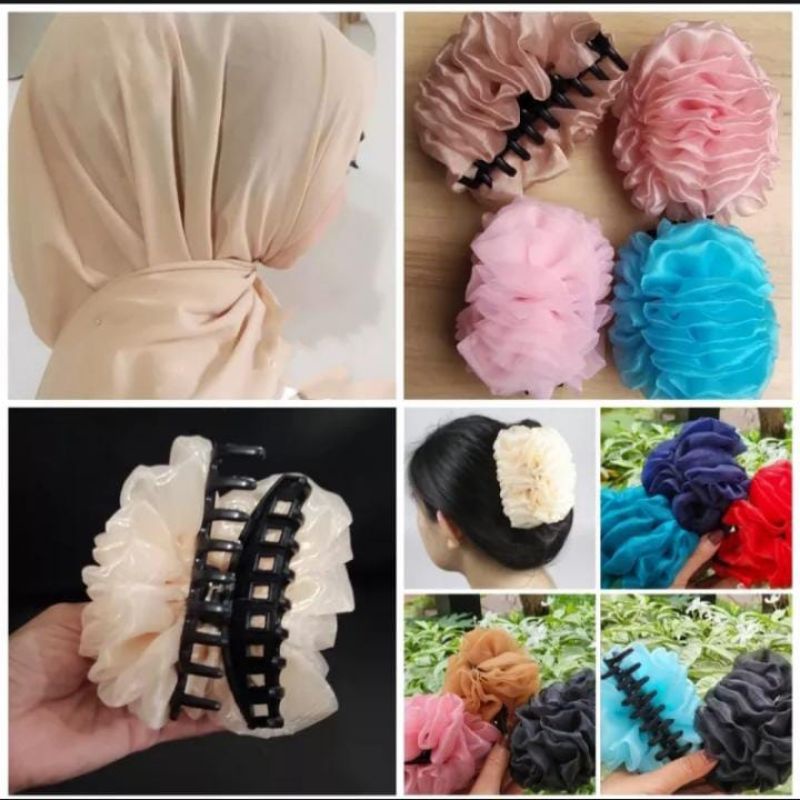 CEPOL HIJAB/KIP CEPOL HIJAB/ JEPIT RAMBUT SCRUNCHIE