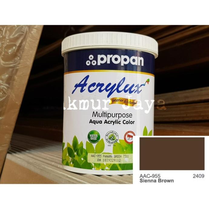 Acrylux Sienna Brown Propan Cat Duco Besi Kayu Water Based