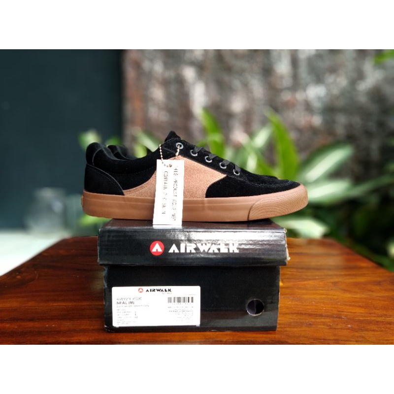 Jual Sepatu AIRWALK NEAL BLACK BROWN ORIGINAL