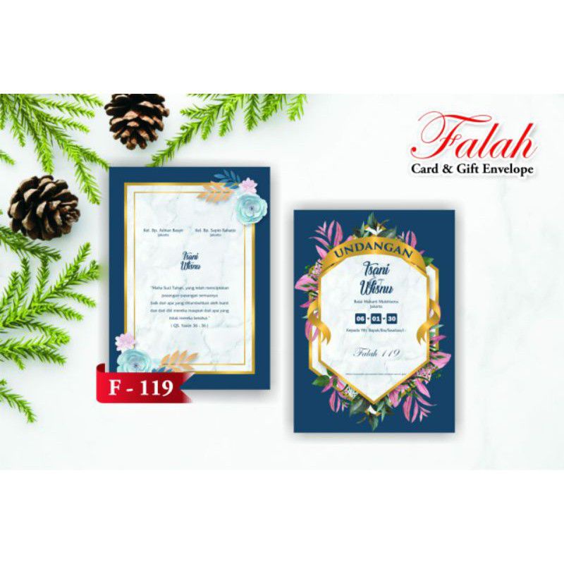 Undangan Nikah Simple Murah Type Falah 119