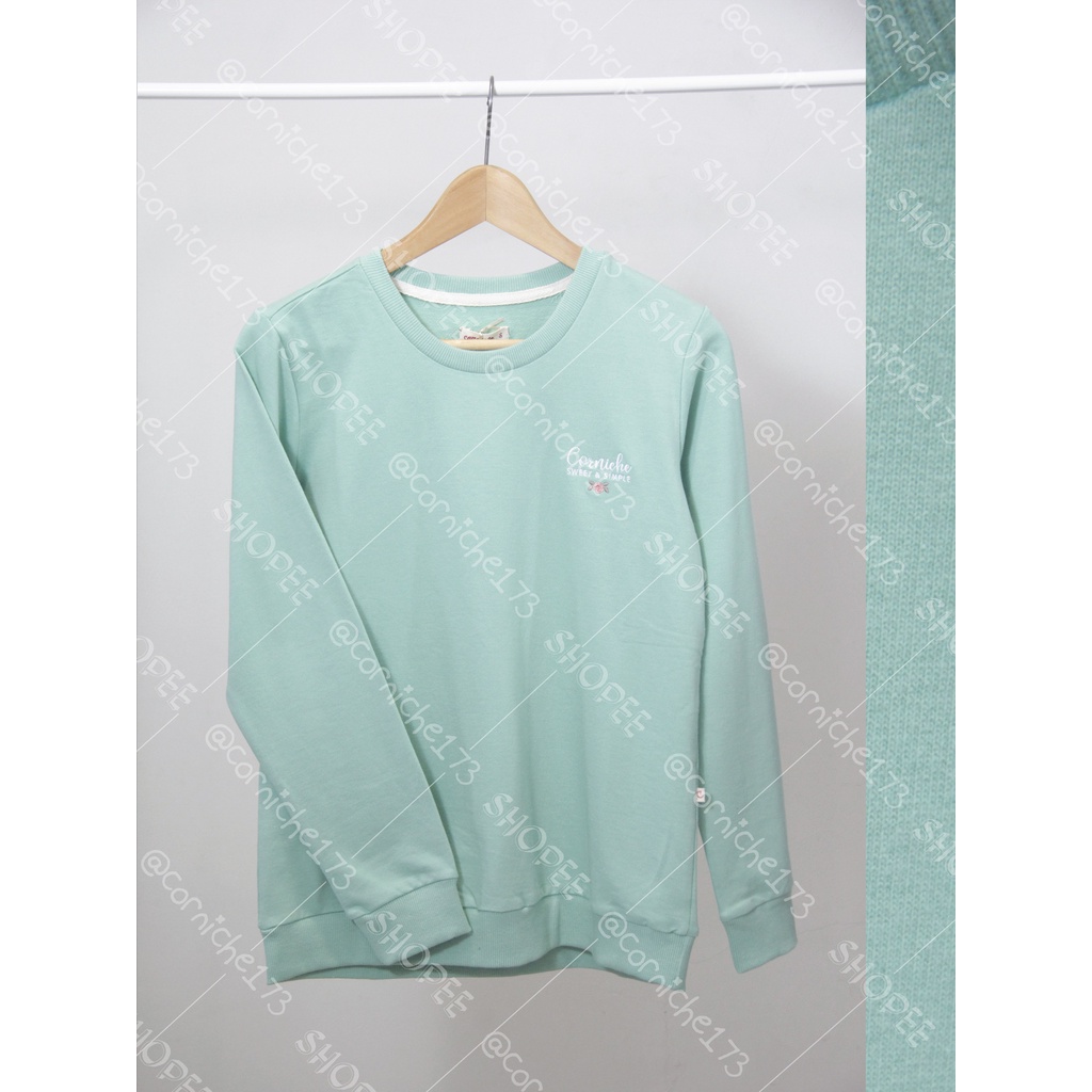 Corniche Fabian Sweatshirt Hijau Mint - TM231543