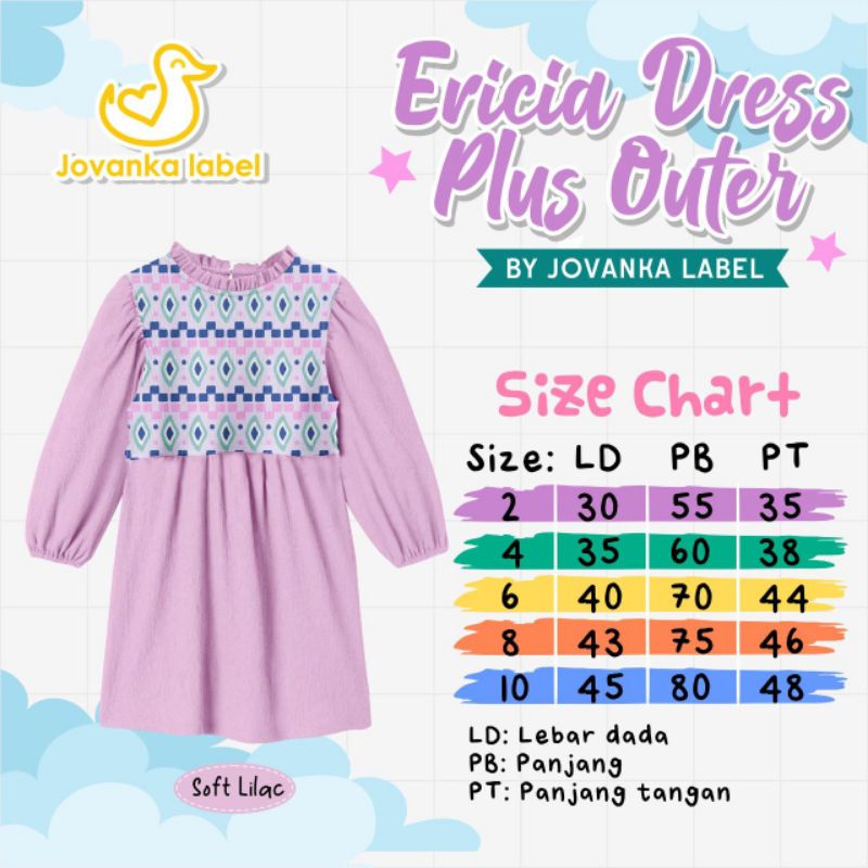 ‼️ READY ‼️ 2-10T EXCLUSIVE COLLETION ERICIA DRESS+OUTER JOVANKA LABEL