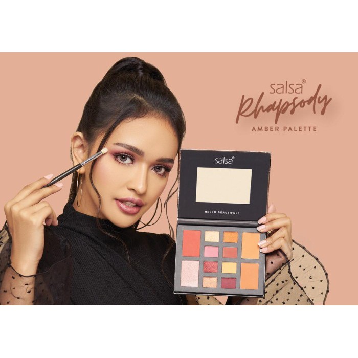 Salsa eyeshadow palette original Amber / Classic (Eyeshadow, Contour, Blush On, Highlighter)