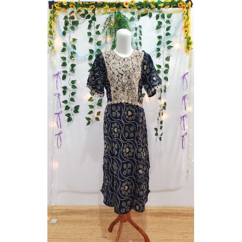 Daster Renda Batik Zaman Pekalongan || kainnya Adem || Busui || All Size