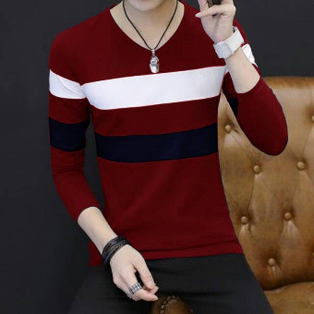 Kaos lengan panjang korea spandex adem