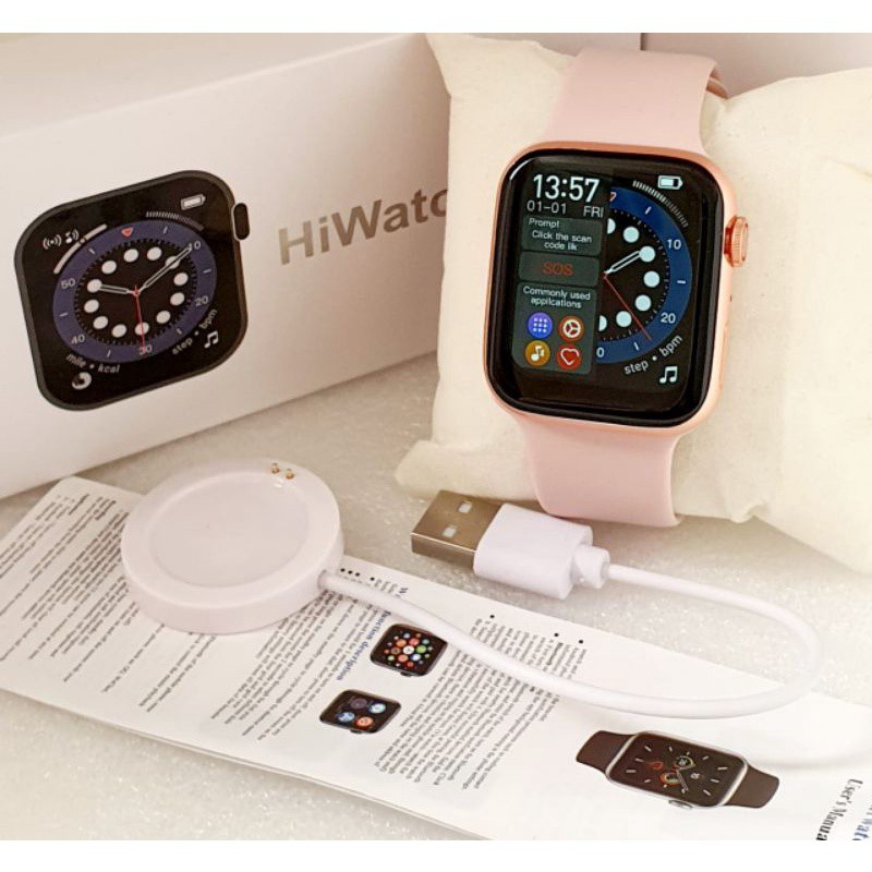 Jam Tangan SMARTWATCH Hiwatch 6  Dan T500+ Double Strap Bisa Telfon Dan Ganti Walpaper-4