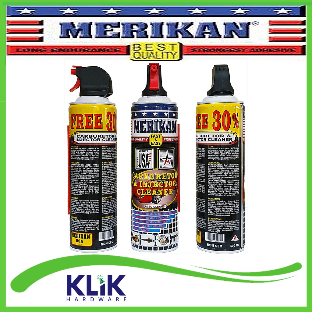 MERIKAN Injector Injection Carburator Cleaner 500 ml Pembersih Karburator Injeksi