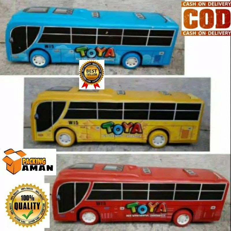 Bus Toya Besar Mainan Anak Laki Laki, Tayo Toya Mobil Mobilan Anak Tanpa Batre