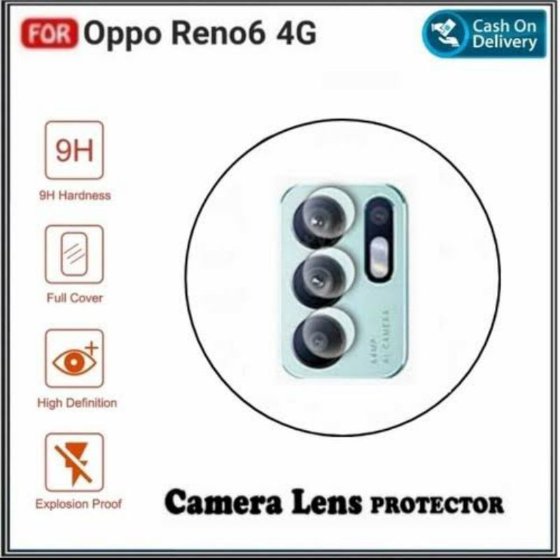 Tempered Glass Camera Oppo Reno 6 4G 9H Glass