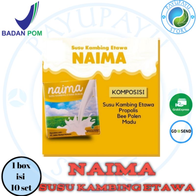 

Susu Kambing Etawa Propolis Bee Pollen Naima Bubuk Asli Original