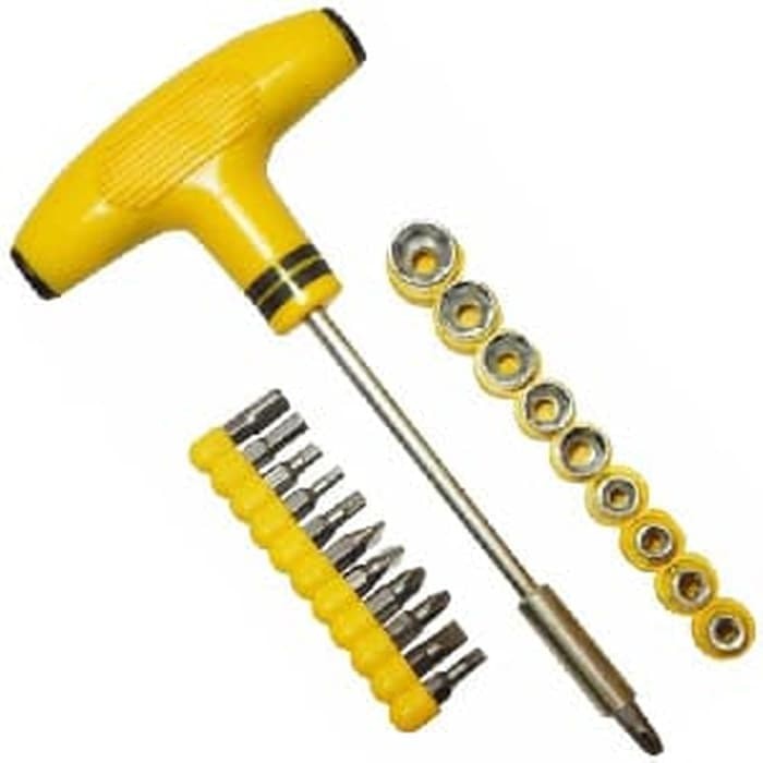 (COD) Obeng kunci sock T plus PALU screwdriver