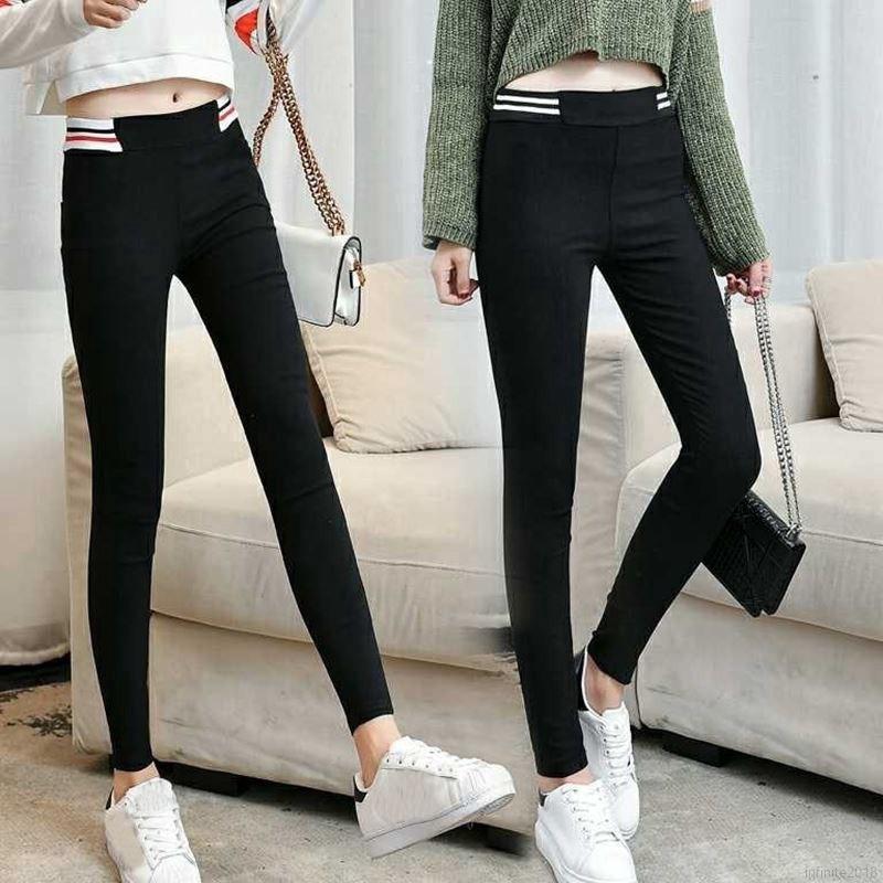  Celana  Legging  Pensil Panjang Model High Waist Bahan 