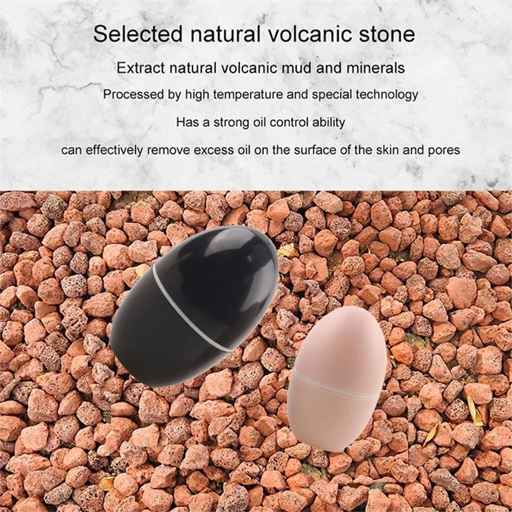 Agustina Natural Volcanic Face Roller Portable Matte Skin Care Alat Membersihkan Pori Minyak Suction Ball Face Penghilang Noda Wajah Bola Pembersih Wajah