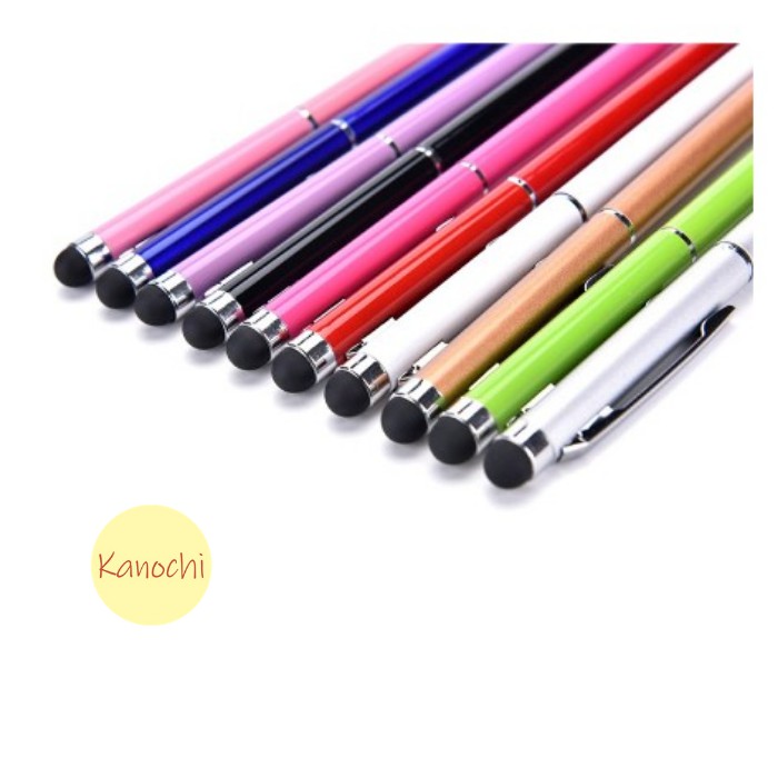 Stylus 2IN1 Pen Ballpoint Pulpen Smartphone Stylus Touchscreen