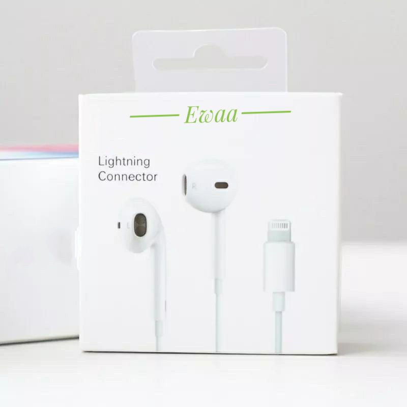 HEANSFREE HEADSET EARPHONE IPH 7/7+/8/8+/X LIGHTNING ORIGINAL 100%