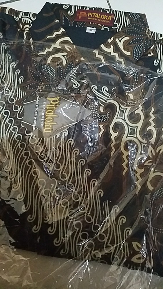 Kemeja Batik Pria Semi Sutra Sanwoz Puring Istimewa