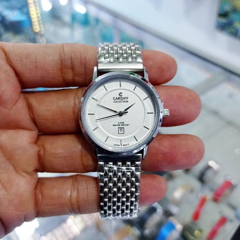 Jam Tangan Wanita Cardiff Collection Silver Putih