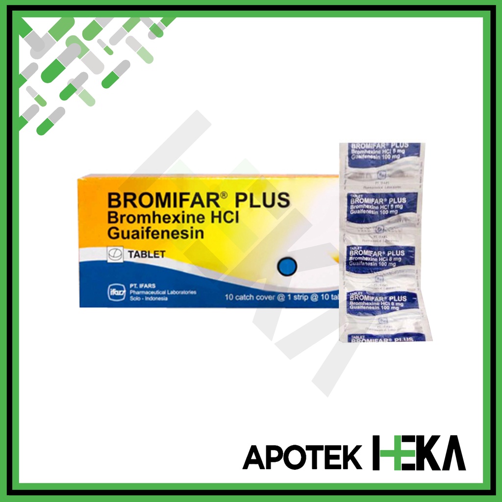 Bromifar Plus Tablet Box isi 10x10 - Obat Batuk Berdahak (SEMARANG)