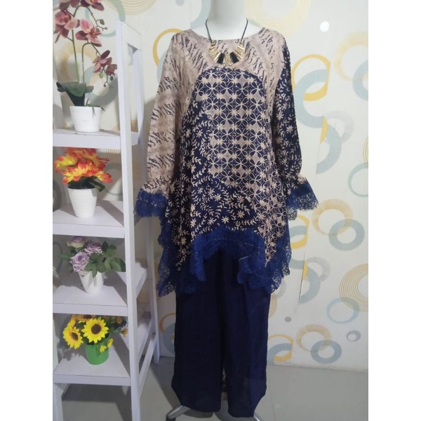 batik set+kulot+lace