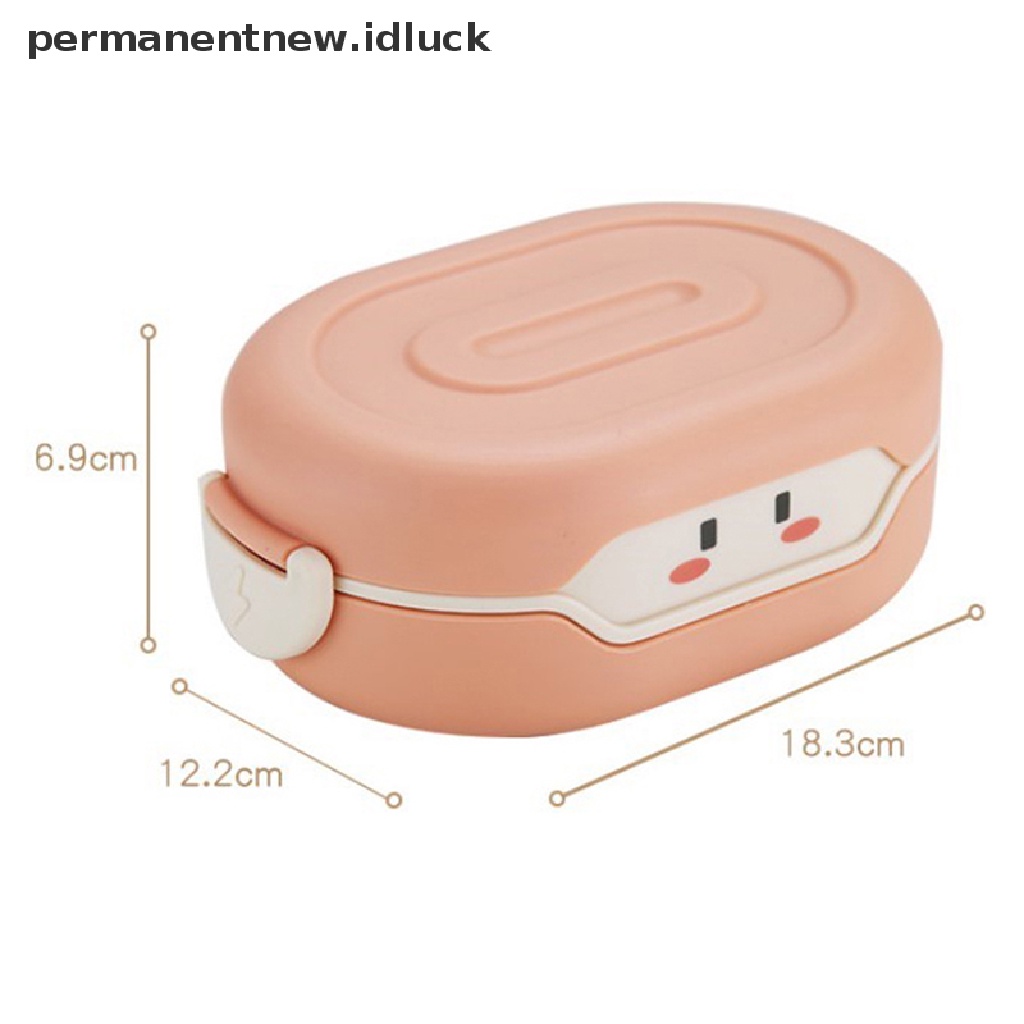 Kotak Makan Siang Motif Kartun Anime Warna-Warni Ukuran 780ml Untuk Anak Sekolah