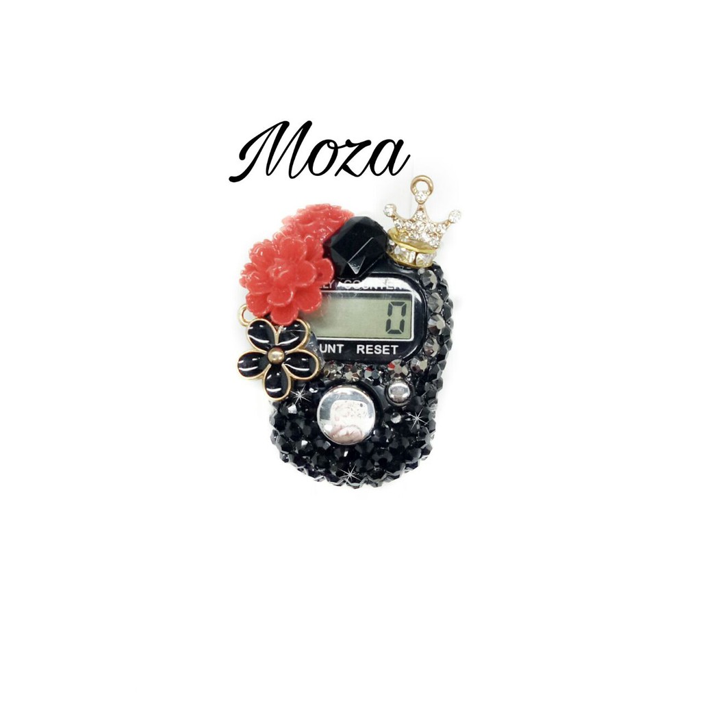 MOZA tasbih digital swarovski blink / cincin tasbih / souvenir pengajian / swarovsky