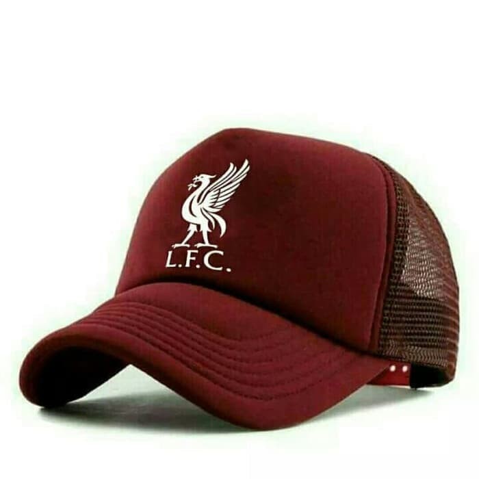 TOPi Trucker Jaring Hat Cap Distro LiVERPOOL BASiC polos custom indonesia bigreds kopites pria wanit