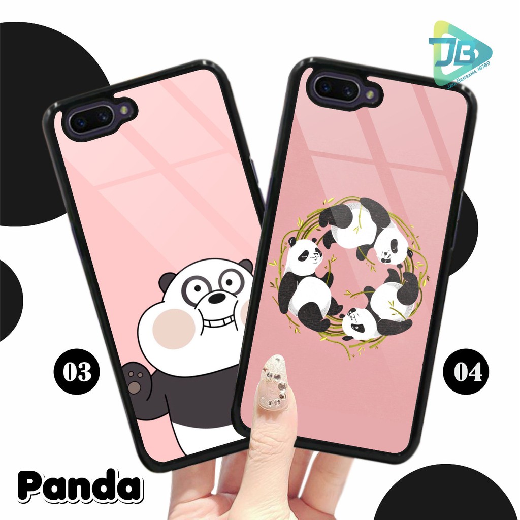 HARDCASE 2D GLOSSY PANDA OPPO VIVO XIAOMI SAMSUNG REALME IPHONE ALL TYPE JB4670