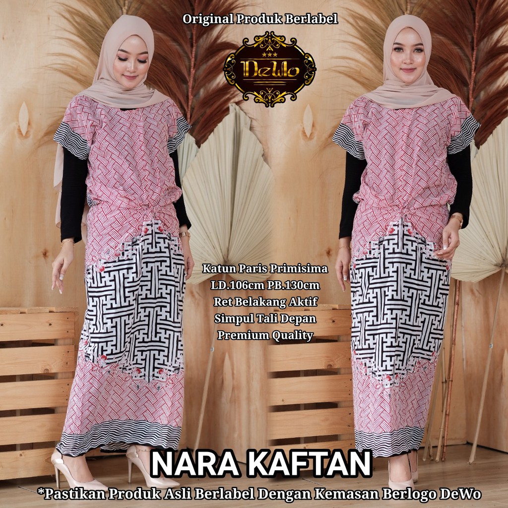 Dress Batik Nara Model Kaftan by Dewo
