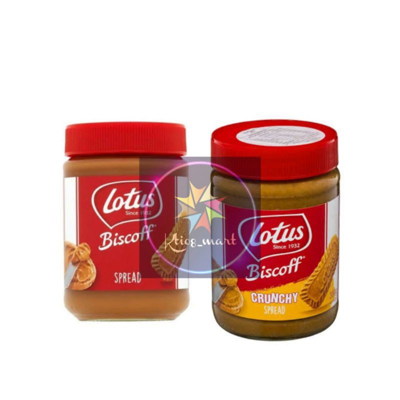 

Lotus Biscoff crunchy 380 gr/Spread Smooth 400gr/Import