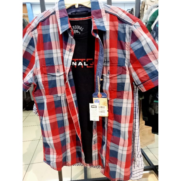 KEMEJA CASUAL PRIA-CARDINAL