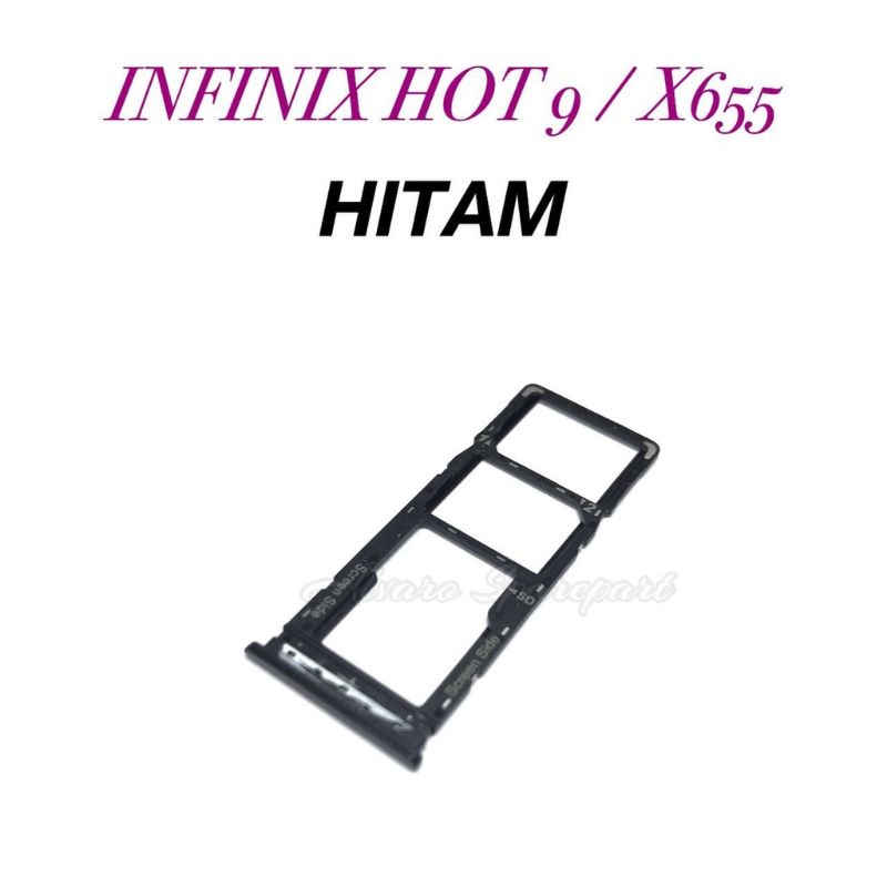 SIMLOCK SIMCARD SIMTRAY TEMPAT SIM KARTU INFINIX HOT 9 X655 ORIGINAL