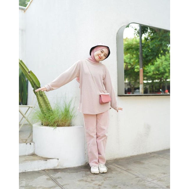 BLOUSE WANITA - ALMA BASIC - ATASAN KOREA - PAKAIAN WANITA