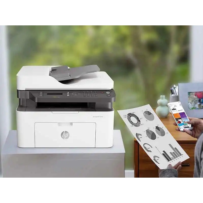 PRINTER HP LASERJET PRO M137FNW ALL IN ONE WIFI / HP LASER JET PRO M 137FNW / M 137 FNW AIO PRINT SCAN COPY FAX GARANSI RESMI