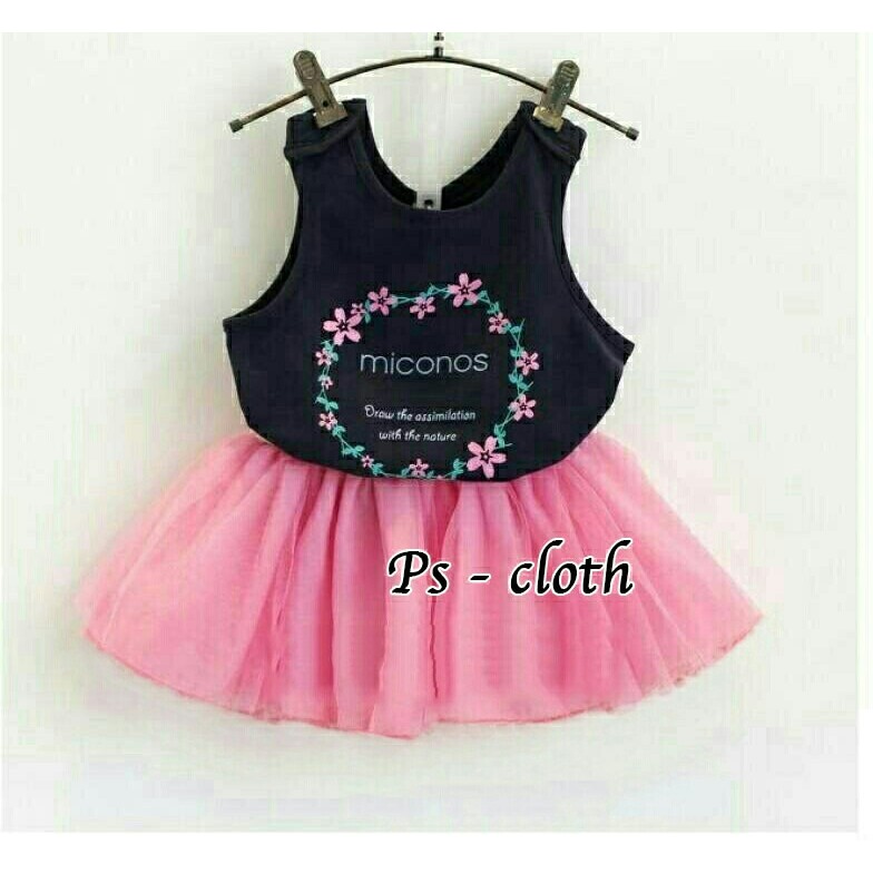 Dres Miconos Dres Anak Baju Anak Perempuan Fashion Anak (Asqn)