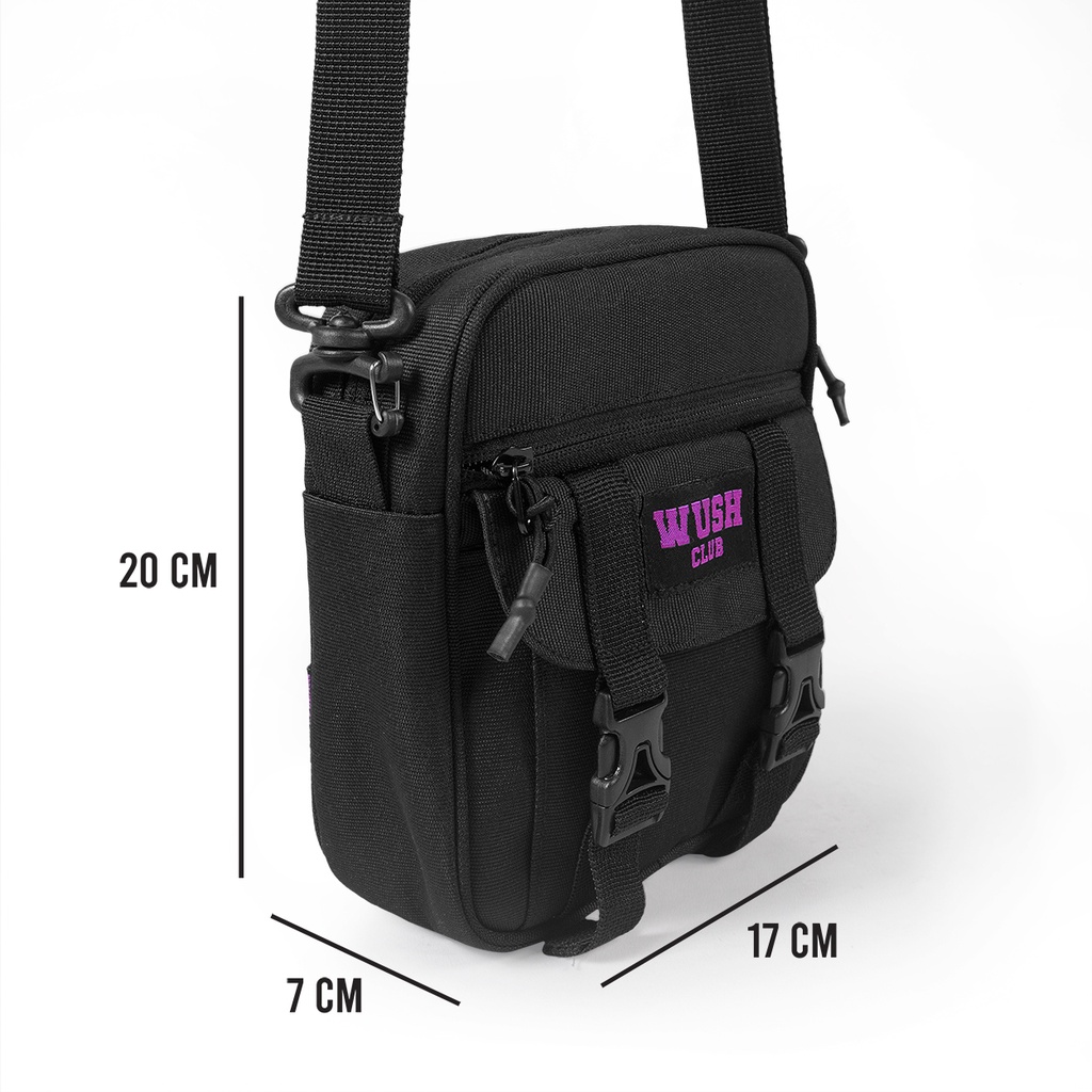 Wush Club Rock Slingbag / Tas selempang distro terbaru / Tas keren pria