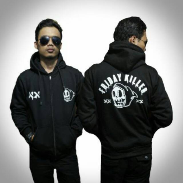 Jaket pria friday killer hitam