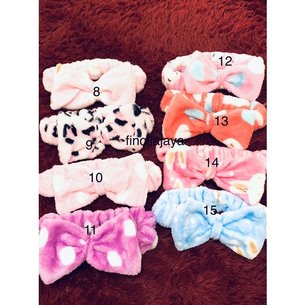 bandana bulu / bando bulu anak / bando anak