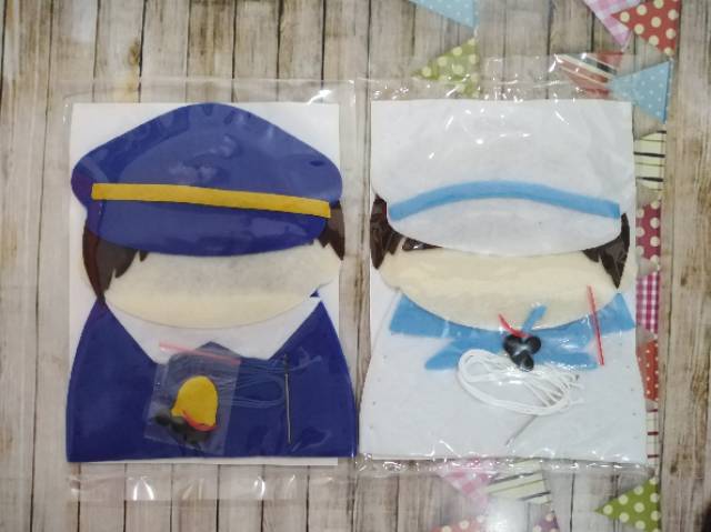 Mainan edukasi/edukatif boneka tangan dari flanel - diy aktivitas anak