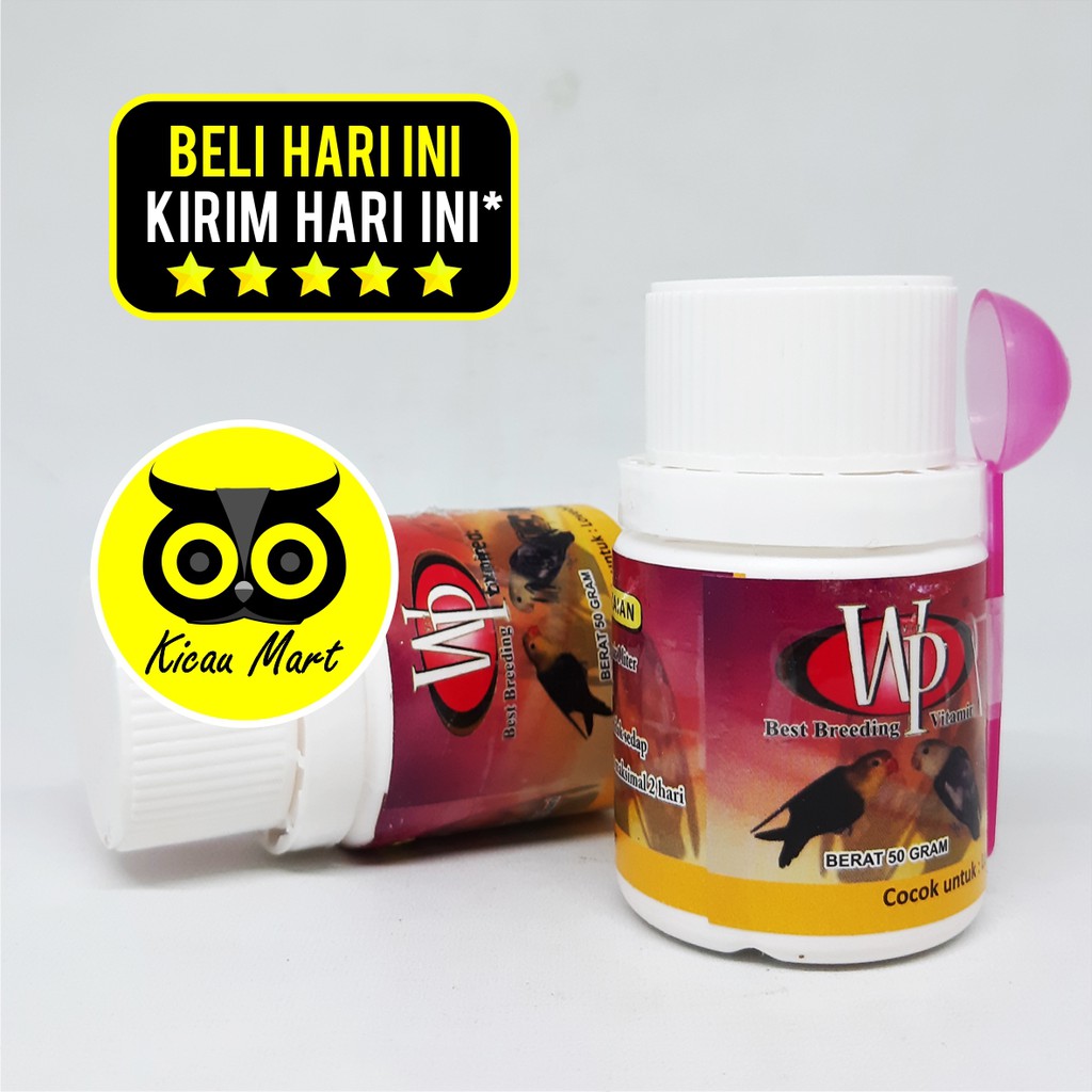 VITAMIN OBAT TERNAK BREEDING BURUNG WP VIT PENAMBAH BIRAHI LOVEBIRD KENARI MURAI PARKIT KACER VITWPM