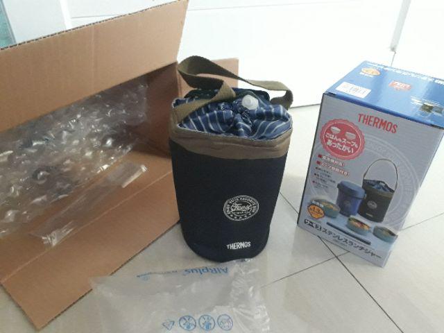 Thermos Vacuum Lunch Tote Insulated  Navy Blue (jbc-801-nvy)