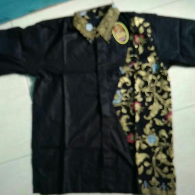Kemeja Batik Lengan Panjang 025 Nailo Batik Bmb026 Hem Batik Murah Seno Sogan Bakung Padi Manggar