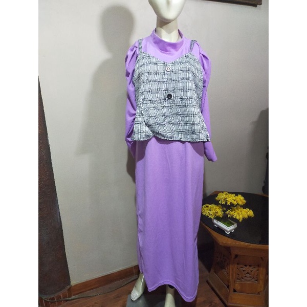 GAMIS ROMPI TERPISAH LILAC