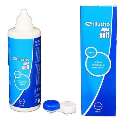 CAIRAN PEMBERSIH SOFTLENS AQUASOFT 350 ML BY ILLUSTRO