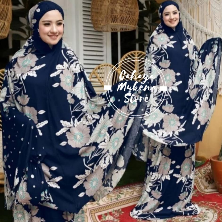 Cod Mukena Bali Batik Motif Bunga // Mukena Bali Dewasa