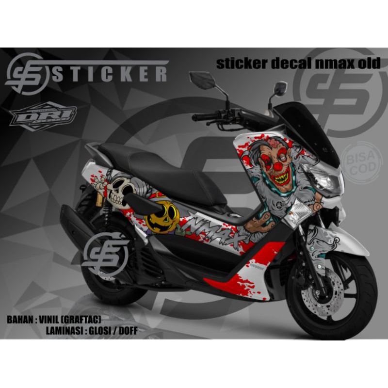 Sticker decal vareasi motor yamaha nmax lama tahun 2018 full body