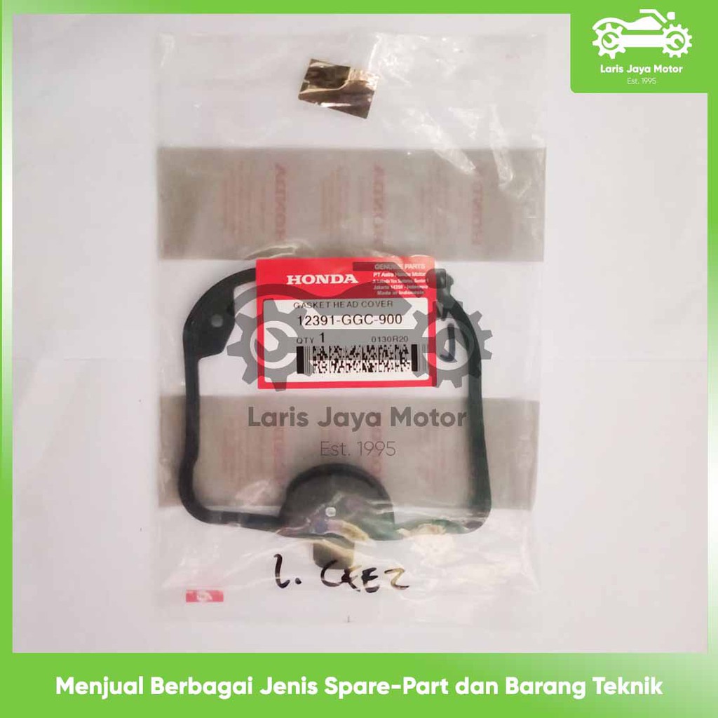 GASKET HEAD COVER KARET HEAD BEAT FI CBS SPACY FI ESP VARIO FI 12391 GGC 900 ORIGINAL ASLI HONDA ORI