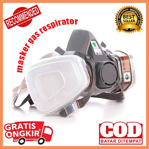 PROMO Masker Gas Respirator / masker medis putih / masker gas full face / masker respirator 3m / mas