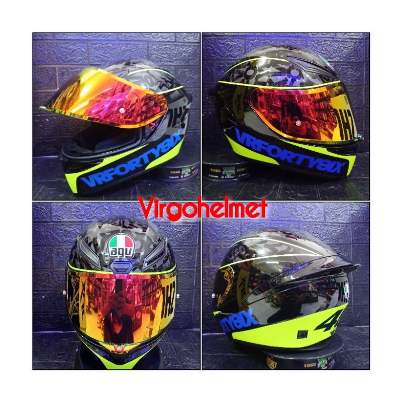 HELM AGV K1 SNI TOP ASIA FIT SPEED 46 VISOR SMOKE ORIGINAL SNI DOT (ongkir Termurah 2 kg)