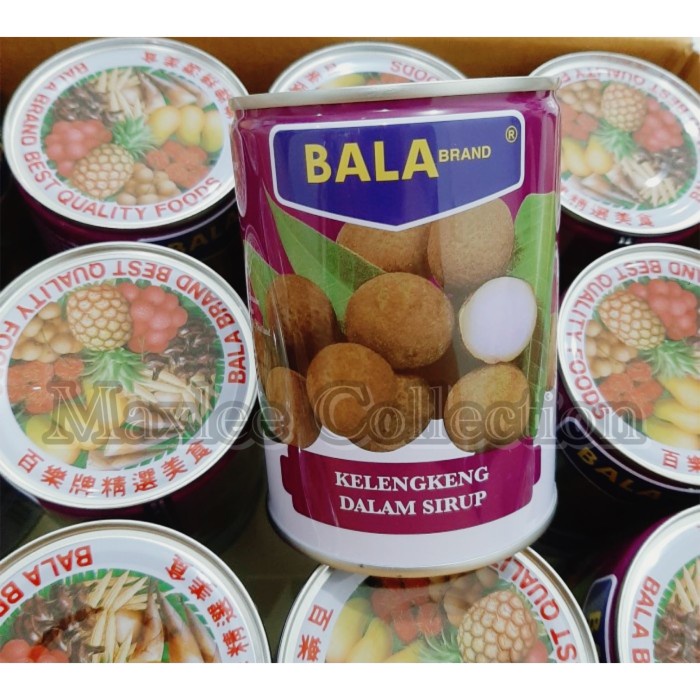 

Kalengbuah- Bala Brand Longan Kaleng 565 Gr / Buah Longan Kaleng - Tanpa Bubble -Buah-Kaleng.