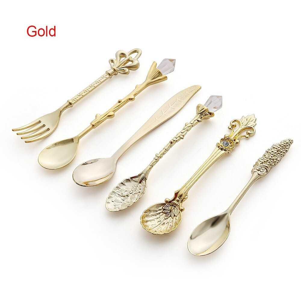 

TERBARU JYC Set Sendok Garpu Teh Vintage Teaspoon Fork Royal Style - LTA057 ORIGINAL